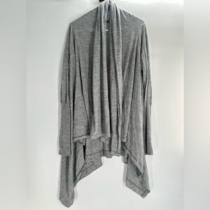 Icebreaker Women’s Medium Sydney Wrap Cardigan Merino Wool Blend Gray Open